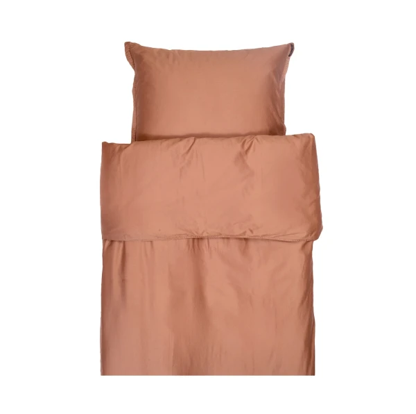 Koralowa pościel satynowa poszwa na kołdrę 220x220 Soul Desert Rose Oeko-Tex 300 tc - Himla