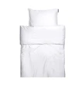 Biała pościel satynowa poszwa na kołdrę 200x220 Soul White Oeko-Tex 300 tc HIMLA
