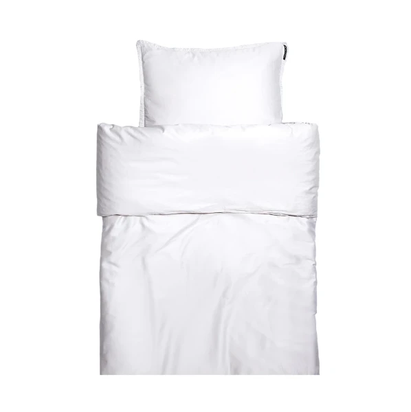 Biała pościel satynowa poszwa na kołdrę 200x220 Soul White Oeko-Tex 300 tc HIMLA
