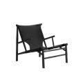Fotel designerski Samurai - skóra Black drewno dębowe Black - NORR11