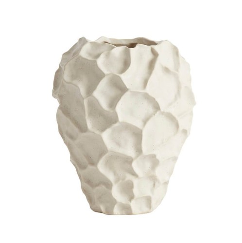 Ceramiczny wazon dekoracyjny Soil waniliowy - Muubs