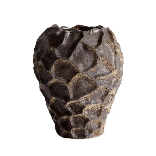 Ceramiczny wazon dekoracyjny Soil brązowy - Muubs