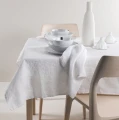 Linen tablecloth 145x330 Sunshine White - Himla
