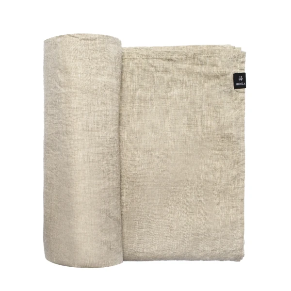 Lniany obrus na stół owsiankowy 145x250 Sunshine Oatmeal - Himla