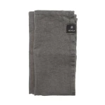 Lniane serwetki materiałowe na stół szare 45x45 Sunshine Charcoal, 4-pak - Himla