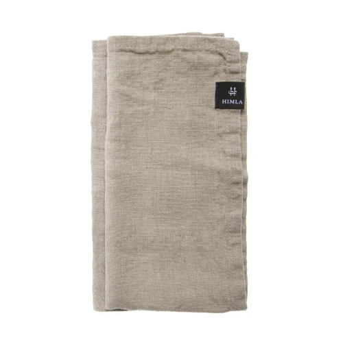 Lniane serwetki materiałowe na stół naturalne 45x45 Sunshine Natural, 4-pak - Himla
