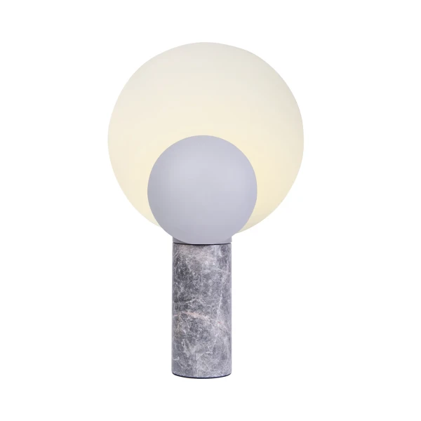 Modern table lamp Caché marble metal grey mat - DFTP by Nordlux 