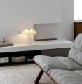 Lampa stołowa marmur szkło Glossy Opal White - DFTP by Nordlux