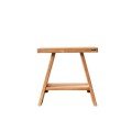 Stołek drewniany Tera teak - Muubs