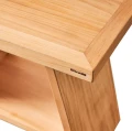 Stołek drewniany Tera teak - Muubs