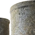 Terracotta cylindrical pots Treasure, set of 2 - Muubs