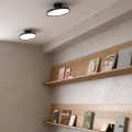 Czarna lampa sufitowa plafon Kaito Pro 30 Black - DFTP by Nordlux