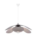 Brown taupe pendant lamp above dining table Maple 55 tape - DFTP by Nordlux