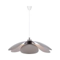 Brown taupe pendant lamp above dining table Maple 55 tape - DFTP by Nordlux