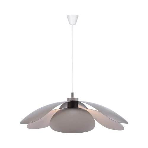 Brown taupe pendant lamp above dining table Maple 55 tape - DFTP by Nordlux