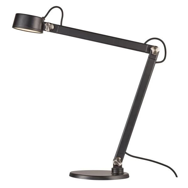 Czarna lampa architektoniczna stołowa z funkcją kinkietu Nobu - DFTP by Nordlux