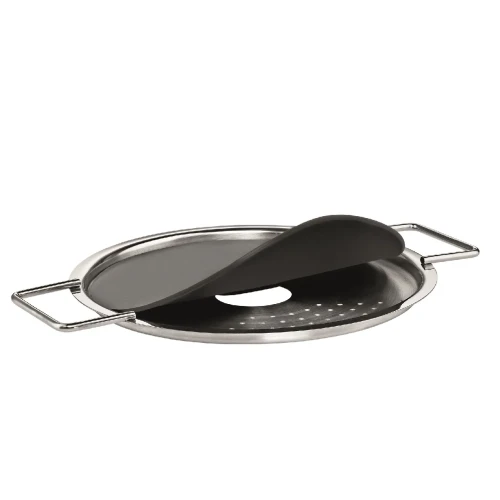 Draining lid 24 cm Eva Trio stainless steel silicone - Eva Solo