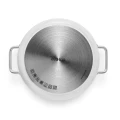 Non-stick pot with ceramic coating Eva Trio White Line 3.8L - Eva Solo