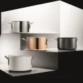Non-stick pot with ceramic coating Eva Trio White Line 2.5L - Eva Solo