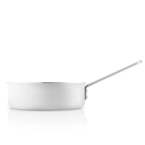 Wysoka patelnia saute z powłoką ceramiczną Eva Trio White Line 24 cm - Eva Solo