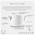 Wysoka patelnia saute z powłoką ceramiczną Eva Trio White Line 24 cm - Eva Solo
