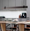 Lampa sufitowa Lilt podłużna listwa w kolorze szczotkowanej stali - Nordlux