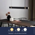Czarna lampa sufitowa Lilt podłużna listwa - Nordlux
