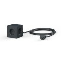 Power cube with usb Square 1 Stockholm Black - Avolt