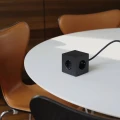 Listwa zasilająca kostka z usb, Square 1 Stockholm Black czarna - Avolt