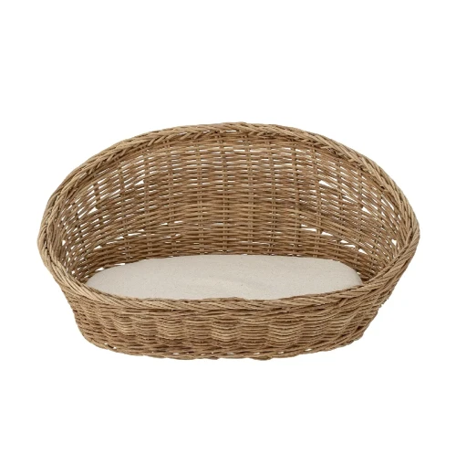 Legowisko dla kota Tille rattan z poduszką - Bloomingville