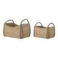 Storage baskets Selma water hyacinth bankuan grass, set of 2 - Bloomingville