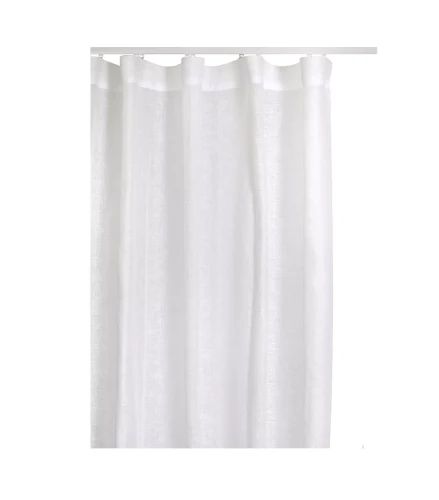 Lniana firana woalowa biała 280x250 Skylight White, 1 szt - Himla