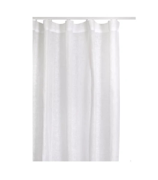 Lniana firana woalowa biała 280x250 Skylight White, 1 szt - Himla