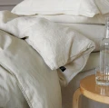 Linen duvet cover 220x220 Sunrise Oatmeal Premium - Himla