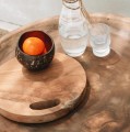 Okrągła deska kuchenna Natural 35 z drewna tekowego - Bazar Bizar