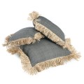Decorative pillow Cotton Bonita 40x40 cotton raffia - Bazar Bizar