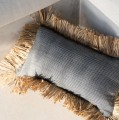 Decorative pillow Cotton Bonita 30x50 cotton raffia - Bazar Bizar