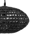 Lampa sufitowa rattanowa czarna Rota 36 - Pomax