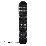 Lampa podłogowa rattanowa czarna Rota 120 - Pomax