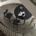 Krzesło drewniane czarne NY11 dąb Black - Norr11