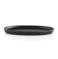 Nordic Kitchen Oval 26 serving plate black stoneware - Eva Solo