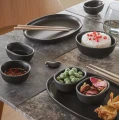 Nordic Kitchen soy sauce bowl 0.10L black stoneware - Eva Solo
