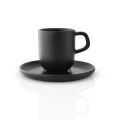 Filiżanka do espresso ze spodkiem Nordic Kitchen 0,07L kamionka czarna - Eva Solo