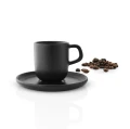 Filiżanka do espresso ze spodkiem Nordic Kitchen 0,07L kamionka czarna - Eva Solo