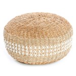 Pufa z trawy morskiej boho Macrame Pouffe - Bazar Bizar