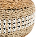 Pufa z trawy morskiej boho Macrame Pouffe - Bazar Bizar