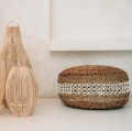 Pufa z trawy morskiej boho Macrame Pouffe - Bazar Bizar