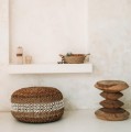 Pufa z trawy morskiej boho Macrame Pouffe - Bazar Bizar