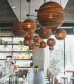 Lampa wisząca kula Scraplights Moon10 Natural - Graypants