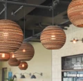 Ball pendant lamp Scraplights Moon10 Natural - Graypants